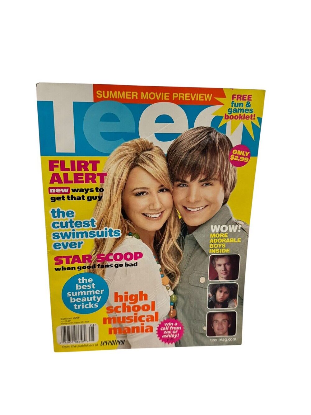 Teen Magazine Summer 2006 Ashley Tisdale Zac Efron High School Musical Rare